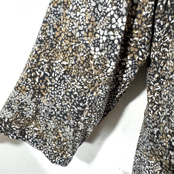 J. Jill Wearever Collection Brown and Black Patterned Tunic Top - Picture 5 of 12